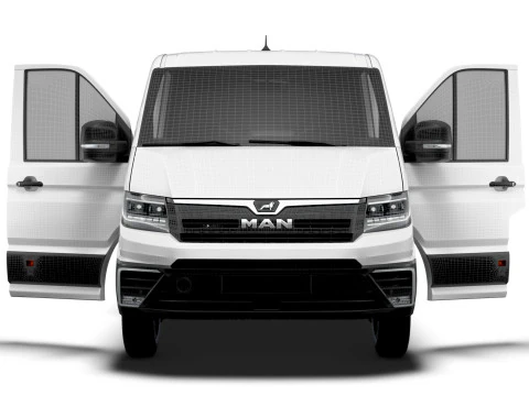 MAN TGE Van MWB LR HQInterior 2025 Modelo 3D