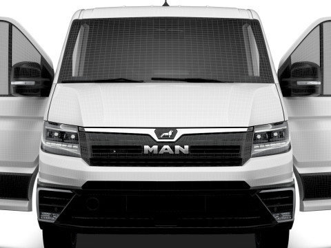 MAN TGE Van MWB LR HQInterior 2025 Modelo 3D