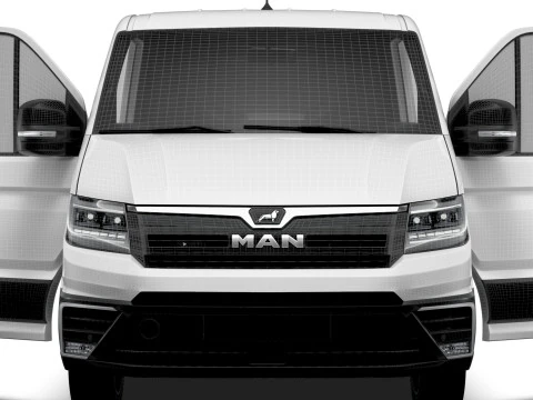 MAN TGE Van MWB LR HQInterior 2025 Modelo 3D