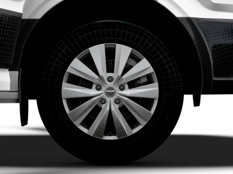 MAN TGE Van MWB LR HQInterior 2025 Modelo 3D