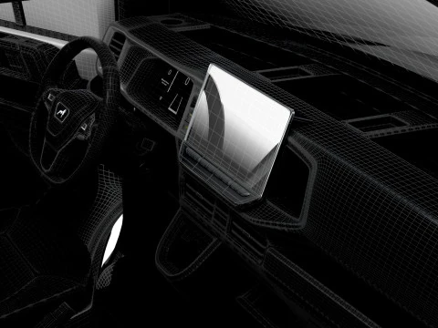 MAN TGE Van MWB LR HQInterior 2025 Modelo 3D