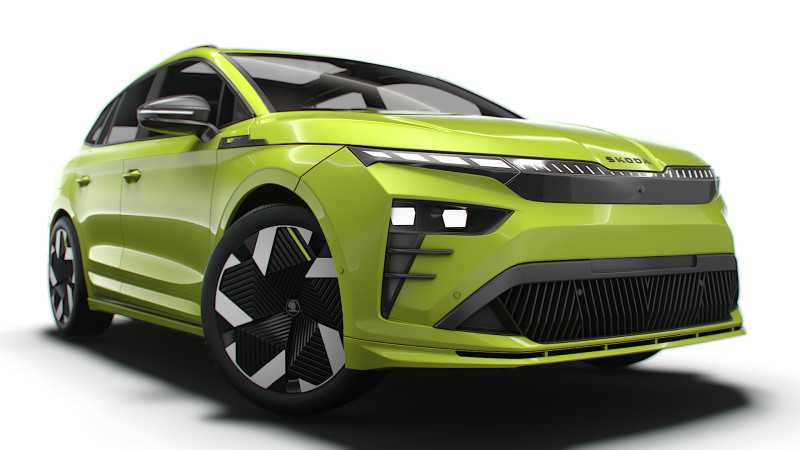 Skoda Enyaq RS 2026 Model 3D .c4d .max .obj .3ds .fbx .stl .blend
