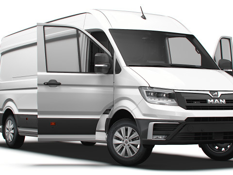 MAN TGE Van LWB HR HQInterior 2025 UKspec 3D Model