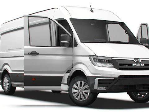 MAN TGE Van LWB HR HQ Interior 2025 UK spec 3D Modell