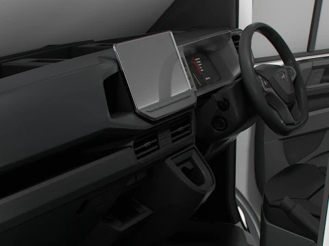 MAN TGE Van LWB HR HQInterior 2025 UKspec 3D Model