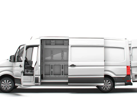 MAN TGE Van LWB HR HQInterior 2025 UKspec 3D Model