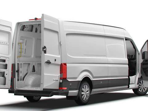 MAN TGE Van LWB HR HQInterior 2025 UKspec 3D Model