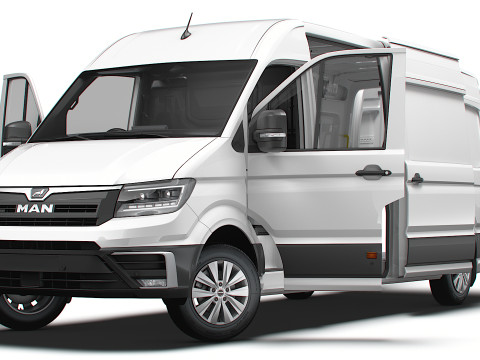MAN TGE Van LWB HR HQInterior 2025 UKspec Model 3D