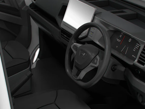 MAN TGE Van LWB HR HQInterior 2025 UKspec 3D Model