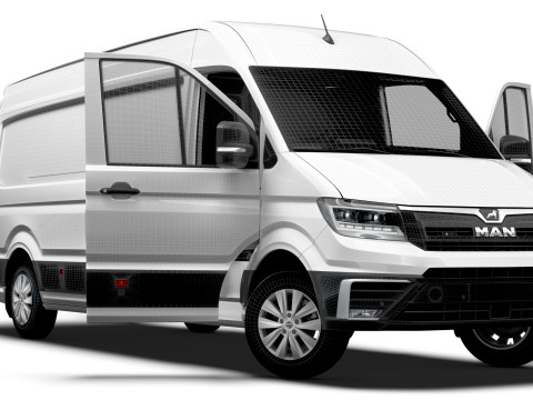 MAN TGE Van LWB HR HQInterior 2025 UKspec Model 3D