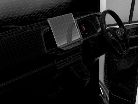 MAN TGE Van LWB HR HQInterior 2025 UKspec 3D Model