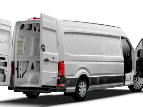 MAN TGE Van LWB HR HQInterior 2025 UKspec 3D Model