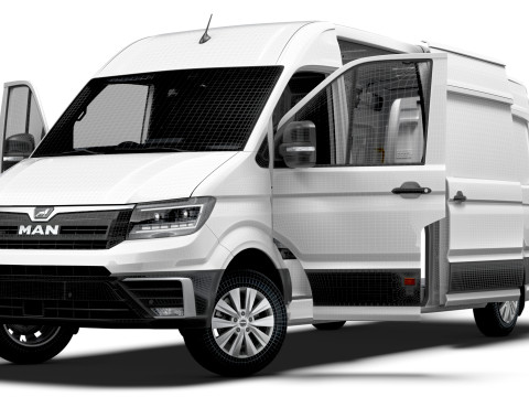MAN TGE Van LWB HR HQInterior 2025 UKspec Model 3D