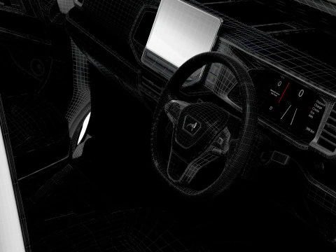 MAN TGE Van LWB HR HQInterior 2025 UKspec 3D Model