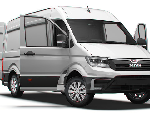 MAN TGE Van MWB HR HQInterior 2025 UKspec 3D Model
