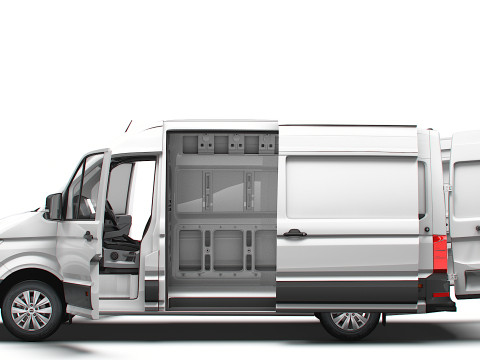 MAN TGE Van MWB HR HQInterior 2025 UKspec 3Dモデル
