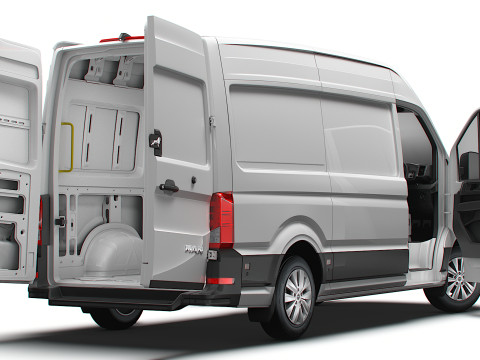 MAN TGE Van MWB HR HQInterior 2025 UKspec 3Dモデル