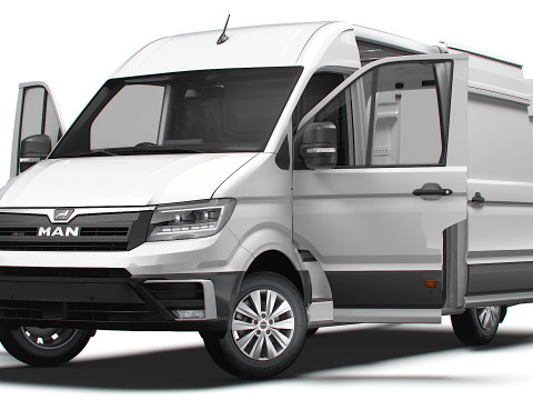MAN TGE Van MWB HR HQInterior 2025 UKspec 3Dモデル