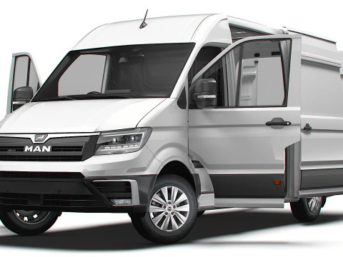 MAN TGE Van MWB HR HQInterior 2025 UKspec 3D Model