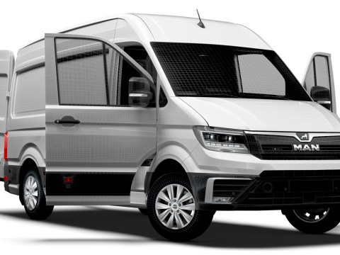 MAN TGE Van MWB HR HQInterior 2025 UKspec 3Dモデル