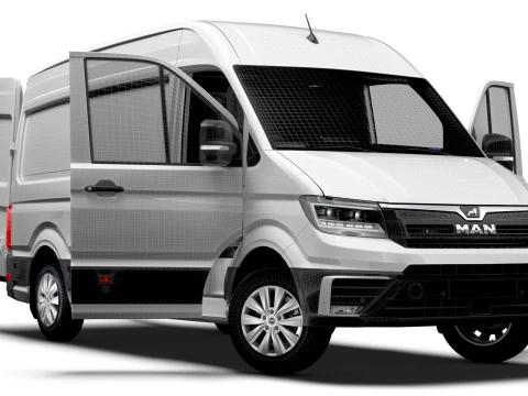 MAN TGE Van MWB HR HQInterior 2025 UKspec 3D Model