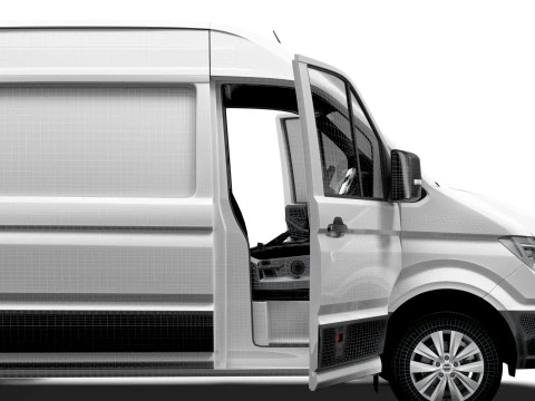 MAN TGE Van MWB HR HQInterior 2025 UKspec 3D Model