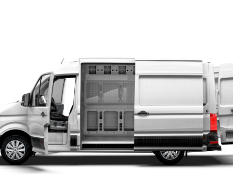 MAN TGE Van MWB HR HQInterior 2025 UKspec 3Dモデル