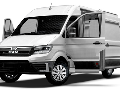 MAN TGE Van MWB HR HQInterior 2025 UKspec 3Dモデル