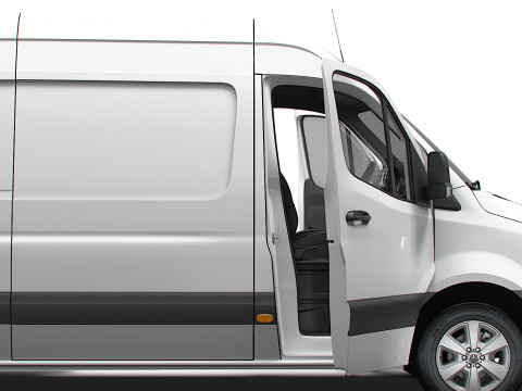 Mercedes Sprinter L2H2 RWD HQ Interior 2025 UKspec Modelo 3D