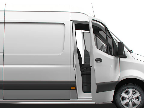 Mercedes Sprinter L2H2 RWD HQ Interior 2025 UKspec 3D Model