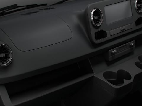 Mercedes Sprinter L2H2 RWD HQ Interior 2025 UKspec Modelo 3D