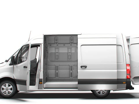 Mercedes Sprinter L2H2 RWD HQ Interior 2025 UKspec 3D Model