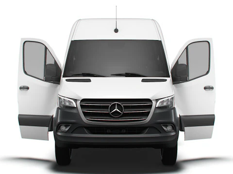 Mercedes Sprinter L2H2 RWD HQ Interior 2025 UKspec 3D Model