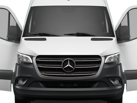 Mercedes Sprinter L2H2 RWD HQ Interior 2025 UKspec Modelo 3D