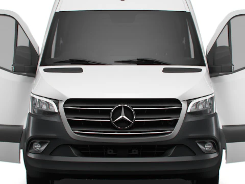 Mercedes Sprinter L2H2 RWD HQ Interior 2025 UKspec 3D Model