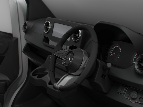 Mercedes Sprinter L2H2 RWD HQ Interior 2025 UKspec Modelo 3D
