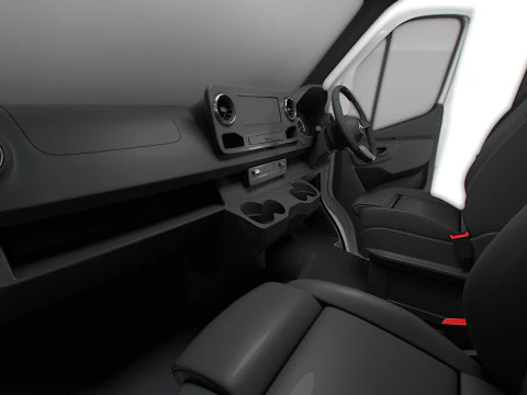 Mercedes Sprinter L2H2 RWD HQ Interior 2025 UKspec 3D Model