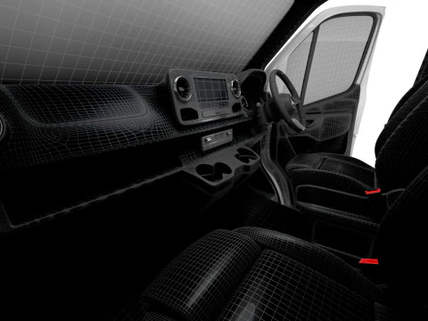 Mercedes Sprinter L2H2 RWD HQ Interior 2025 UKspec 3D Model