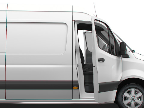 Mercedes Sprinter L3H2 RWD HQ Interior 2025 UKspec Modelo 3D