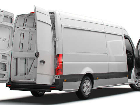 Mercedes Sprinter L3H2 RWD HQ Interior 2025 UKspec Modelo 3D