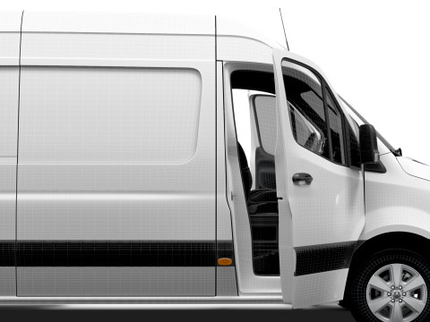 Mercedes Sprinter L3H2 RWD HQ Interior 2025 UKspec Modelo 3D