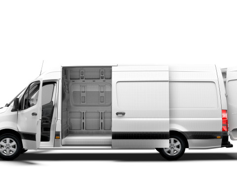 Mercedes Sprinter L3H2 RWD HQ Interior 2025 UKspec Modelo 3D