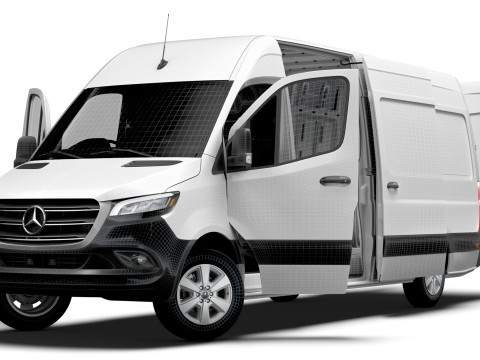 Mercedes Sprinter L3H2 RWD HQ Interior 2025 UKspec Modelo 3D