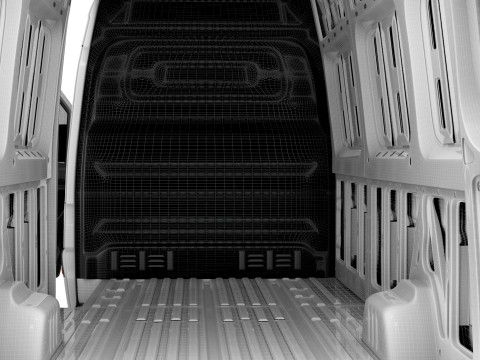 Mercedes Sprinter L3H2 RWD HQ Interior 2025 UKspec Modelo 3D