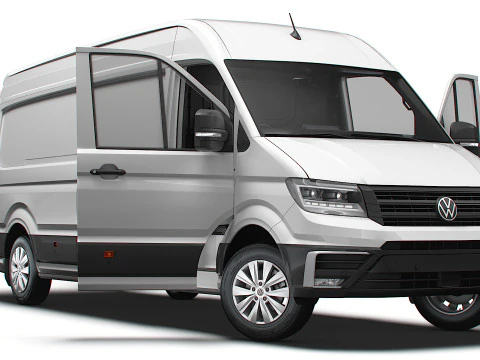 VW Crafter Van LWB HR HQInterior 2025 UKspec 3D Model