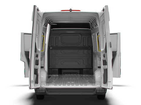 VW Crafter Van LWB HR HQInterior 2025 UKspec 3D Modell
