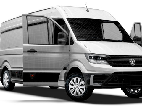 VW Crafter Van LWB HR HQInterior 2025 UKspec 3D Modell