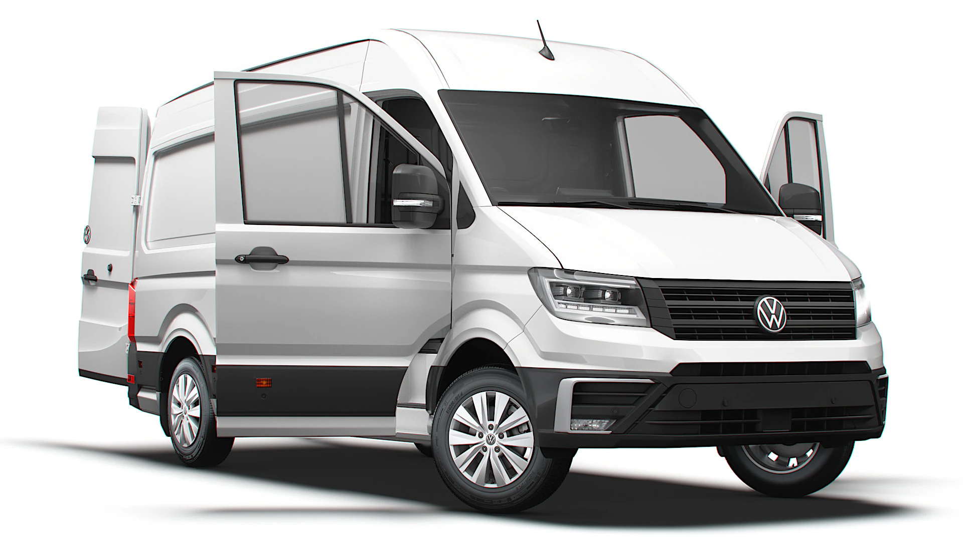VW Crafter Van MWB HR HQInterior 2025 UKspec 3D Model .c4d .max .obj .3ds .fbx .stl .blend 