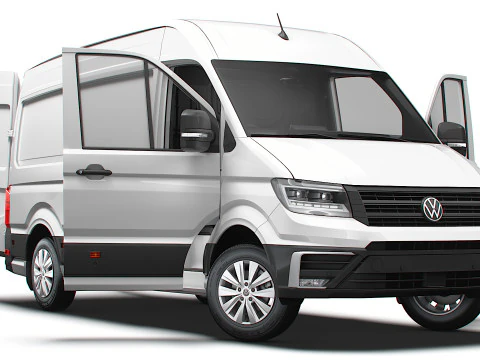 VW Crafter Van MWB HR HQInterior 2025 UKspec 3D Model