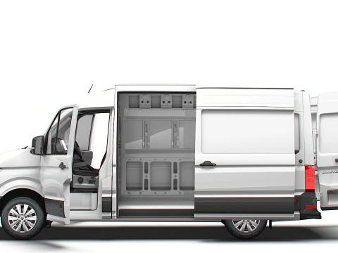 VW Crafter Van MWB HR HQInterior 2025 UKspec 3D Model